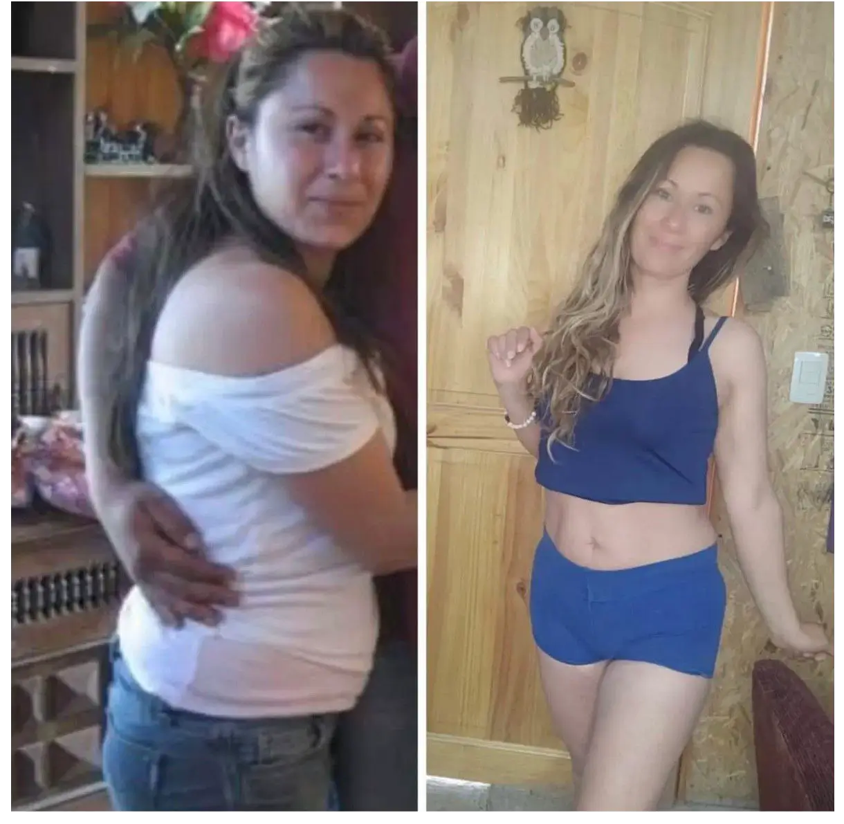 Paula Gálvez antes y después con Herbalife